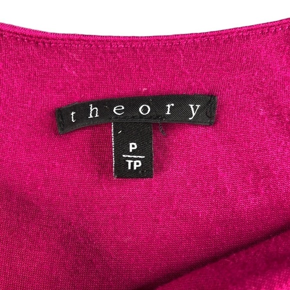 Theory Womens Fuscia Pink SzSmall Modal Tank Dress, Barbie, Barbiecore, Party - Picture 4 of 8